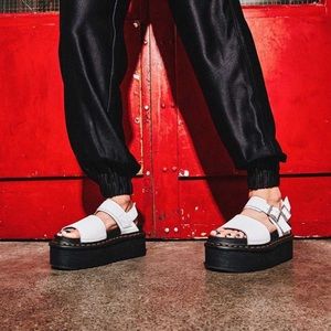 Dr Martens Platform Sandal in white